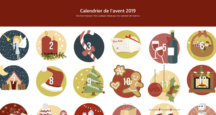 Créer un calendrier de l'avent en JavaScript Vue.JS